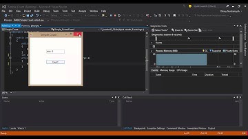 Make a GUI Simple Count Application with Csharp in Visual Studio Community 2015