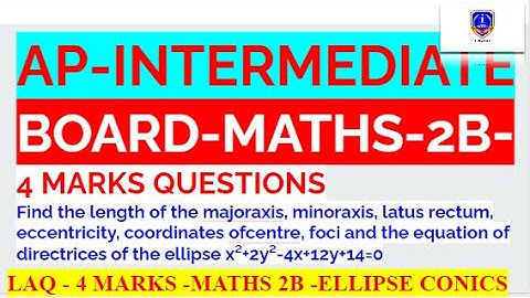 Find the  foci and the equation of directrices of the ellipse x²+2y²-4x+12y+14=0