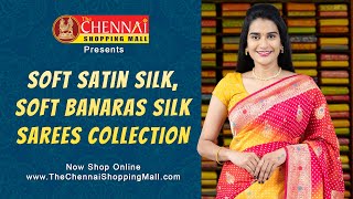Soft Satin Silk, Soft Banaras Silk Sarees Starts from Rs.3595/- @Thechennaishoppingmall | 2023-03-24 screenshot 5