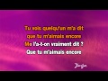 Karaoké Quelqu'un m'a dit - Carla Bruni *