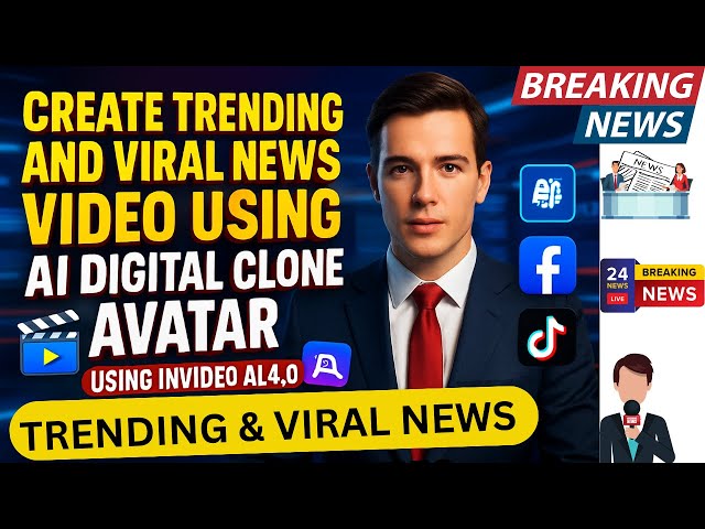 5 Secrets to Making Trending News Videos with InVideo AI 4.0 AI Clone Avata