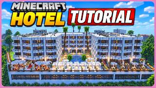 Minecraft Hotel Tutorial: How to Build a 5-Star Luxury Hotel | Part 10