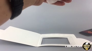 Custom Printed Blister Packaging for envelopes - Childproof - by Shatter Labels