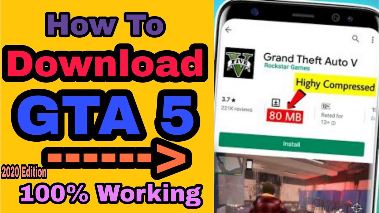 How To Download GTA V In Mobile Highly Compressed Version
