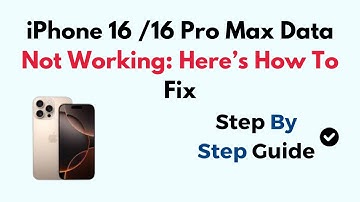 iPhone 16 /16 Pro Max Data Not Working: Here’s How To Fix