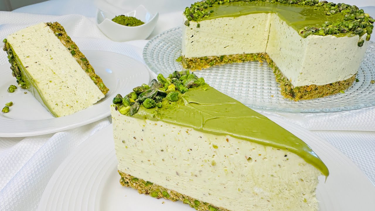 Uskršnji cheescake sa pistacijama - smaragdni san!
