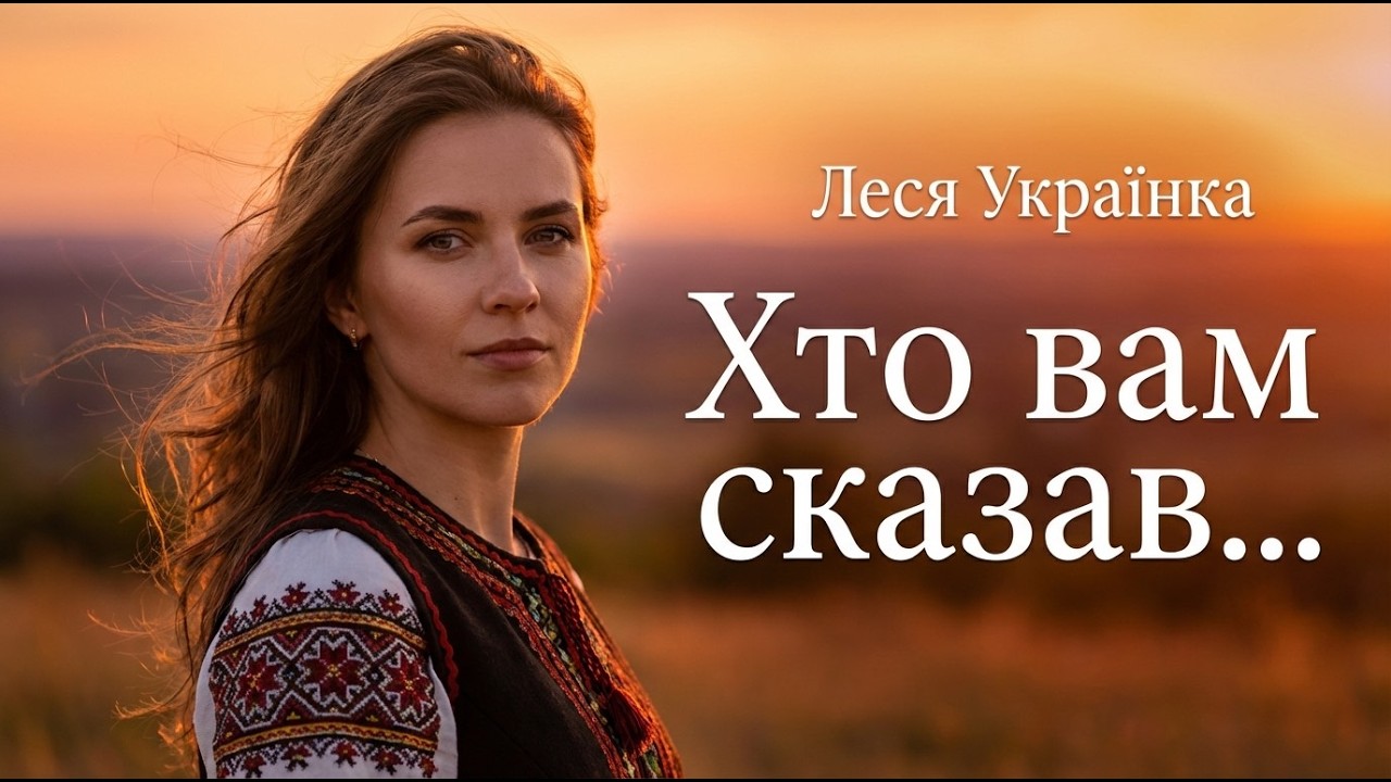 Леся Українка – Хто вам сказав, що я слабка? | сила духу та натхнення