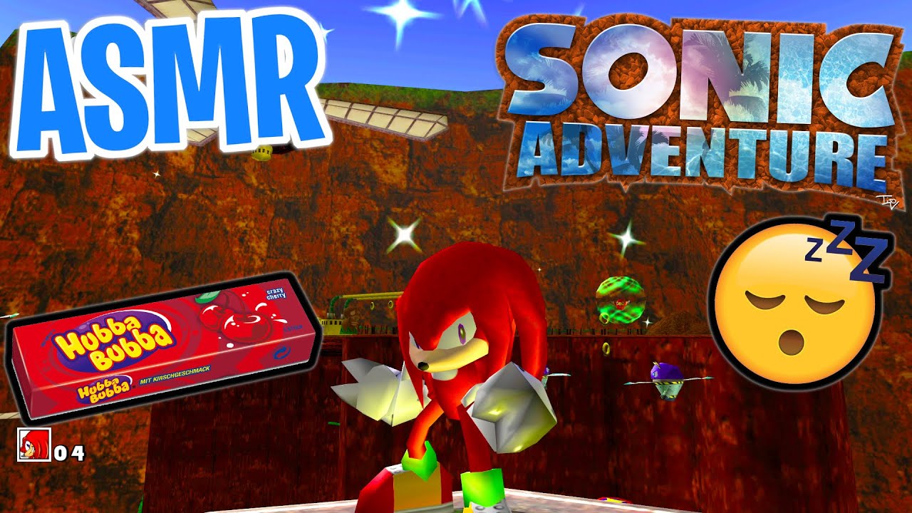 ASMR Gaming 😴 Sonic Adventure Relaxing Gum Chewing 🎮🎧 Controller Sounds + Whispering Dreamcast 💤