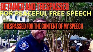 Trespassed For The Content Of My Speech.  