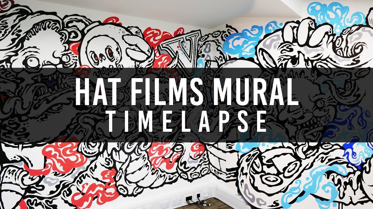Hat Films Graffiti Mural Art Timelapse by Bill Giles