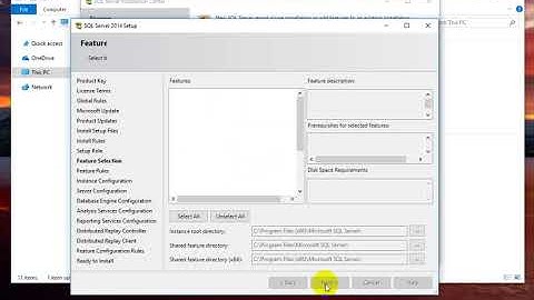 Install MS SQL Server on window 10 new version