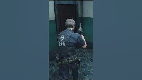 Mr X in the Save Room in Resident Evil 2 Remake