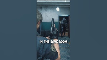 Mr X in the Save Room in Resident Evil 2 Remake