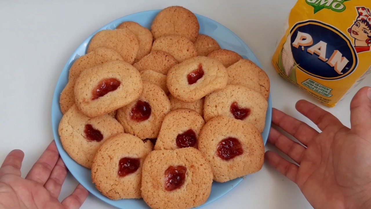 GALLETAS de HARINA PAN punto rojo CRUJIENTES - YouTube