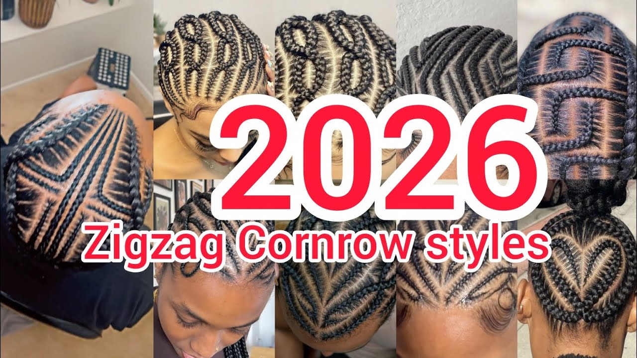 G-RAP【SHAG G】 2026 Zigzag Cornrow braids styles | Zigzag braids hairstyles