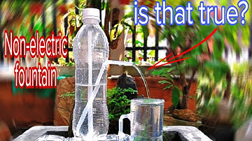 Làm Đài Phun Nước Để Bàn Không Dùng Điện Bằng Chai Nhựa Bỏ ở Nhà | Đài phun mini