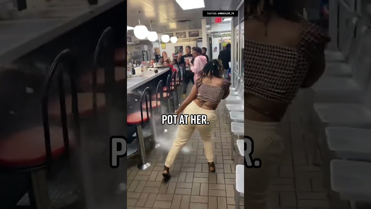 Waffle House Worker Deflects Flying Chair Like It S Nothing During Late Night Brawl Shorts