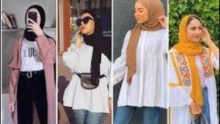 تنسيقات ملابس بنات محجبات 2021روعة تنسيق ملابس شتوية وخريفية 2020winter fashion hijab‎