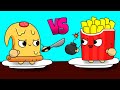 Nos CONVERTIMOS en COMIDA!! PIZZA vs PAPAS FRITAS (Ultra FoodMess)