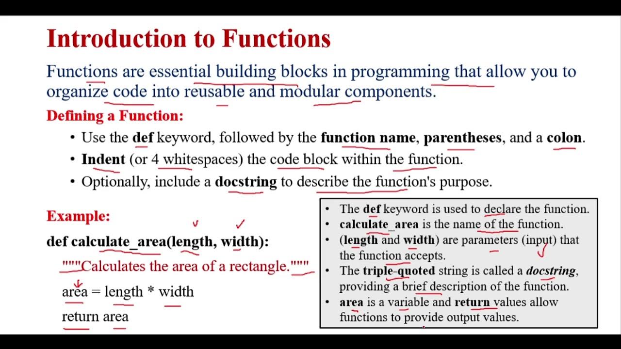 Introduction to Python Functions – Reusable Building Blocks - YouTube