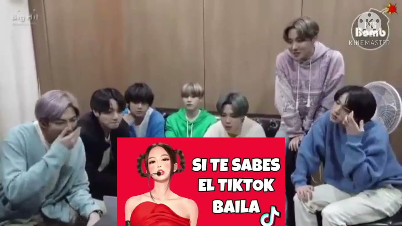 bts reacciona a si te sabes el tik tok baila