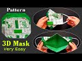 New Style Very Easy 3D Mask - Face Mask Sewing Tutorial - No Fog On Glasses - Mask Making Idea