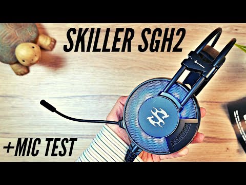 Sharkoon SKILLER SGH2 Gaming Headset + MIC TEST - UNBOXING