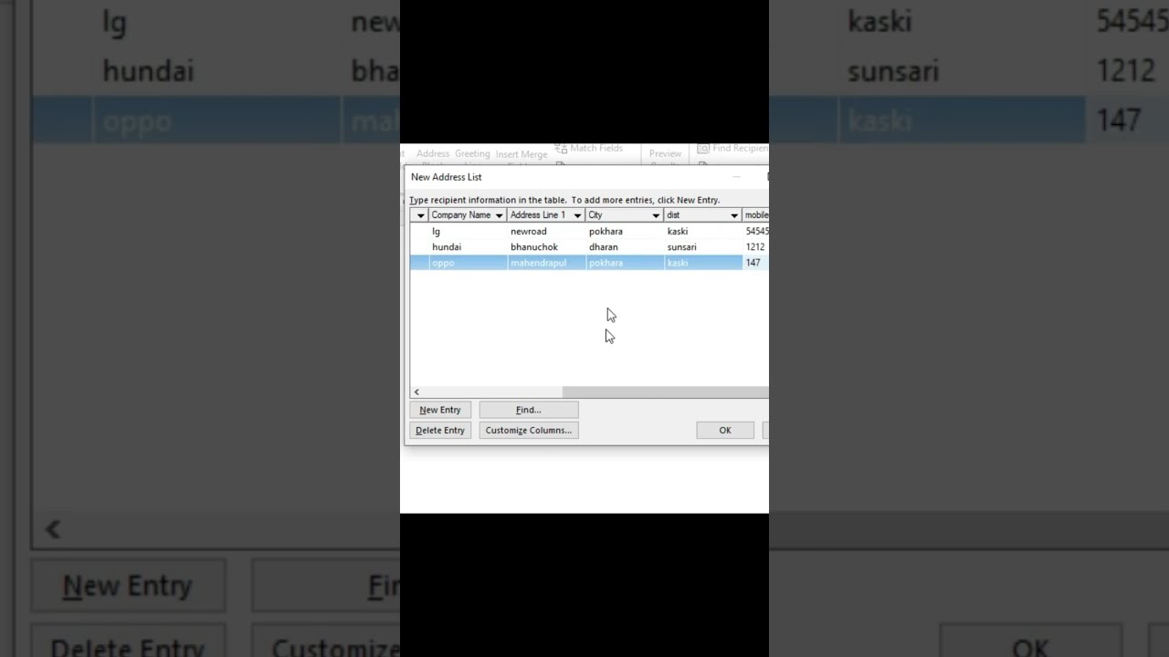  3 How To Fill Recipient List For Use With Mail Merge In Msword