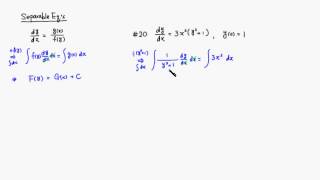 Solving Separable Differential Equations Calculus Socratic