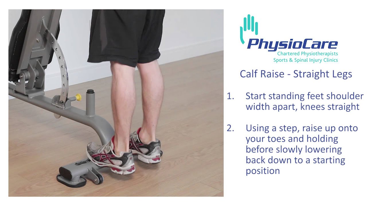 Standing start. Straight Leg Calf raises. Straight Legs raise exercise. Feet Shoulder width Apart.