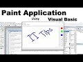 how to make simple ms paint application  in visual basic