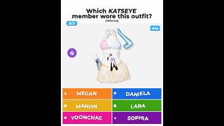 how many did you guess? 😸 guess the KATSEYE member by the outfit! (Wild Era) #kahoot @johnnve_
