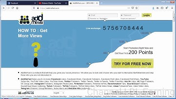 How to create a free Account on Add me fast. How to get more likes and Subscribers.Try for Free Now.