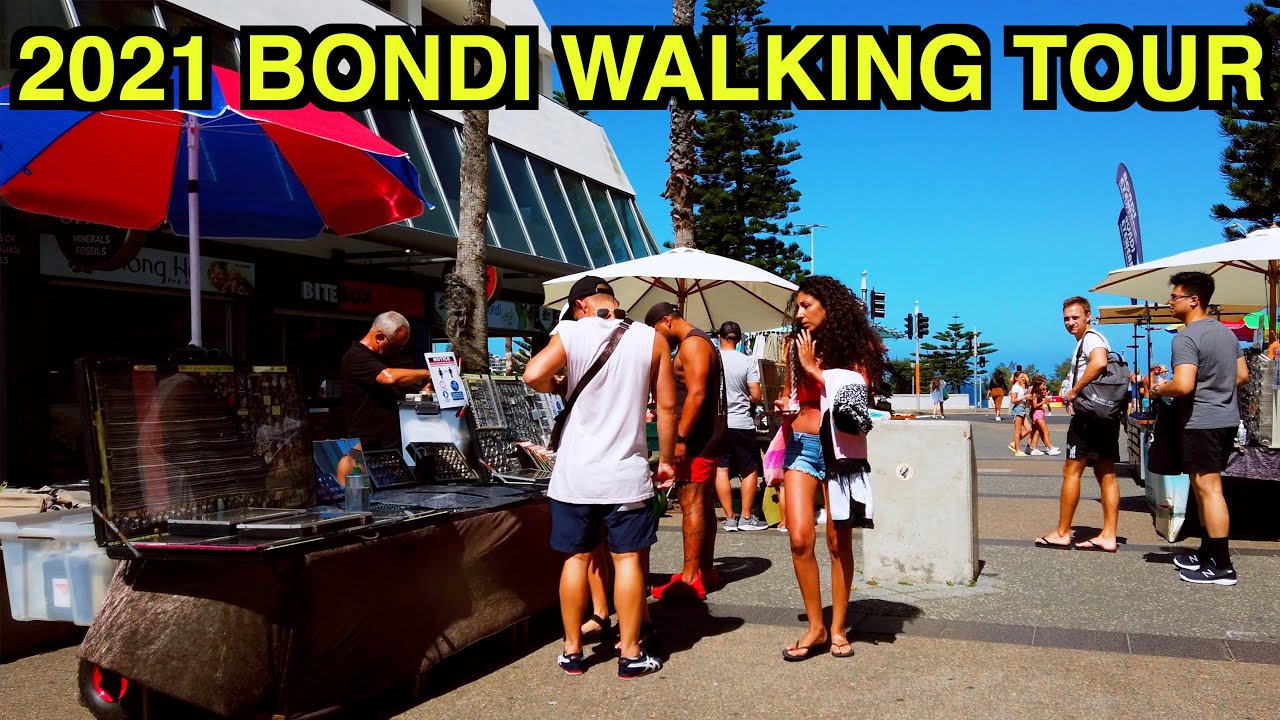 【4K】 🇦🇺☀️ 2021 BONDI STREETS Walking Tour | Campbell Parade | Roscoe Street | Sydney Walking Tour