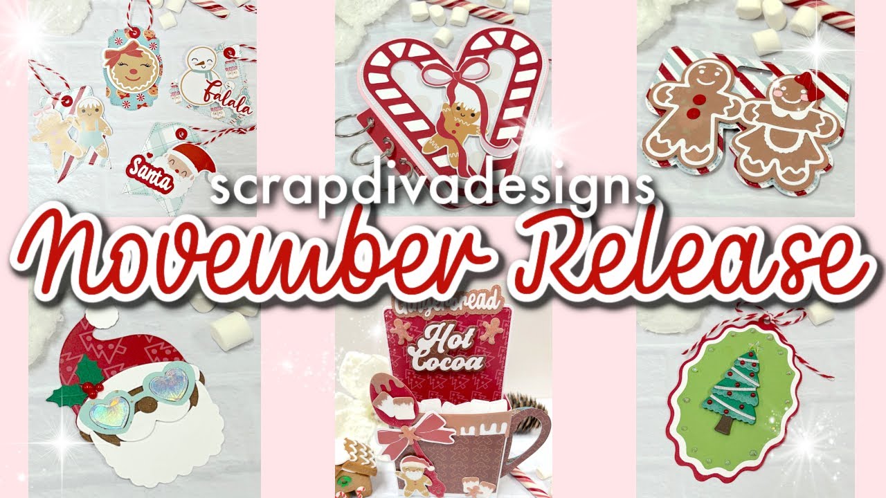РАСПАКОВКА - Ноябрьский релиз Scrap Diva Designs - МИЛЫЕ рождественские штампы!