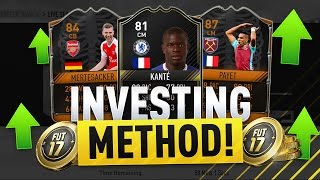 HOW TO MAKE 100K COINS PER INVESTMENT!  FIFA 17 ULTIMATE TEAM INVESTING METHOD