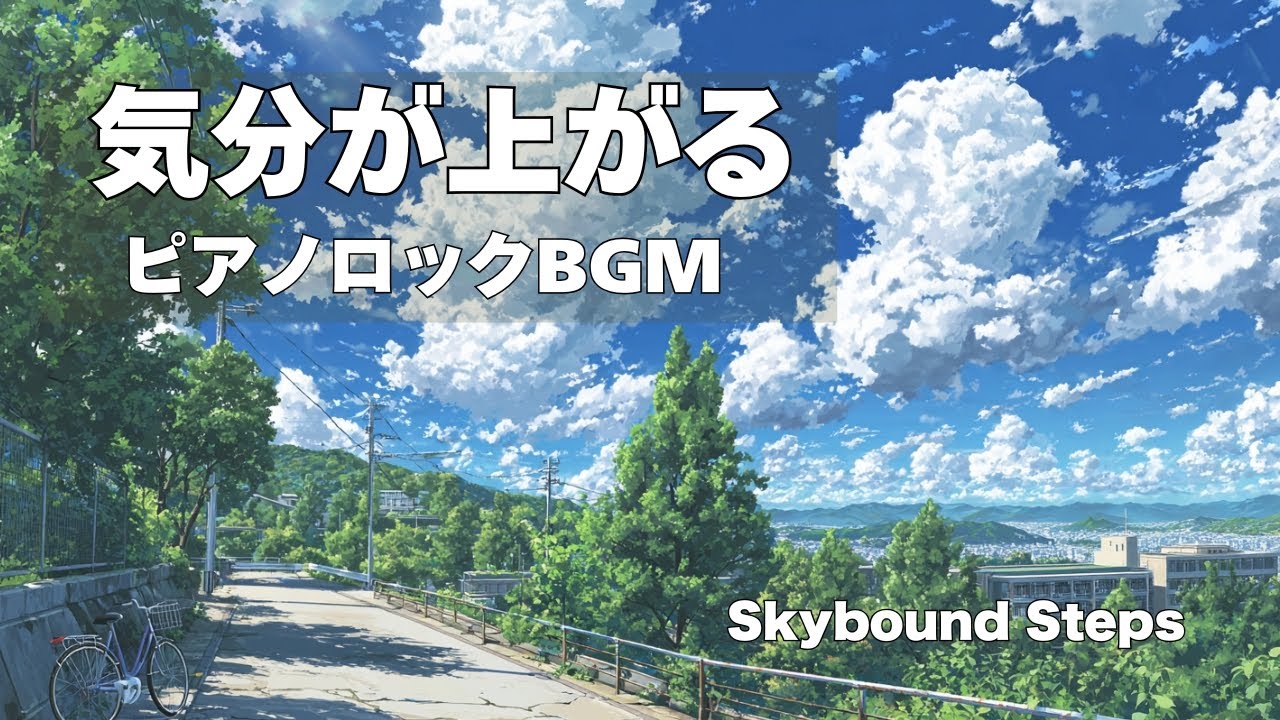 【気分が上がる】前向きピアノロックBGM（1Hour）｜Skybound Steps