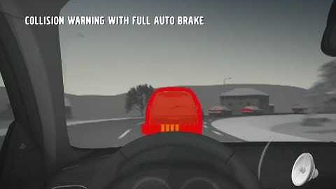 Volvo V60,  Collision Warning with Full Auto Brake animation