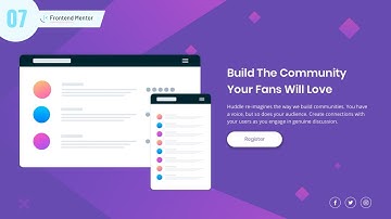 Huddle Landing Page Design with HTML and CSS | Frontend Mentor Challenge | Day  7