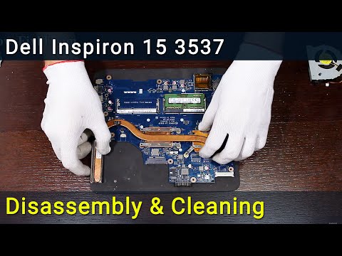 How to disassemble and clean laptop Dell Inspiron 15 3537