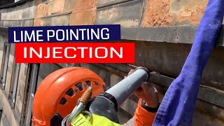 Lime Pointing Using Battery Injection Gun In Edinburgh