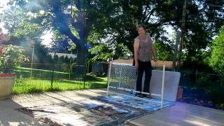 Single Jump close to a barrier