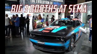 Big 3 Booths at SEMA 18