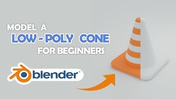 Low-Poly Cone Tutorial for Beginners in Blender!! | Blender Creations