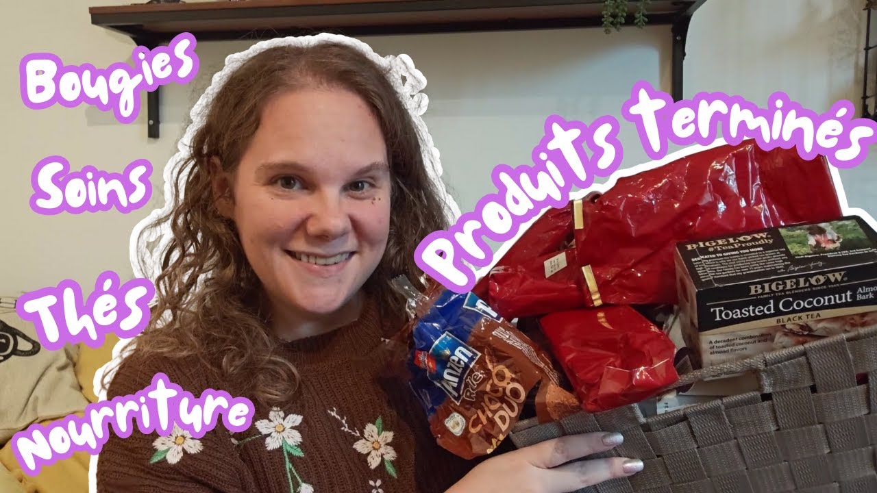 Produits terminés : Thés, nourriture, produits cheveux, parfums etc...