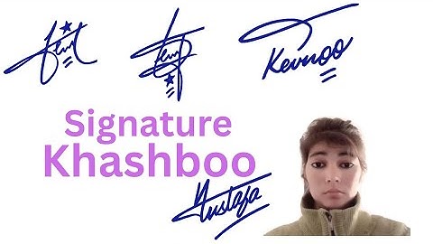 Khashboo name signature style||name signature with arooj 