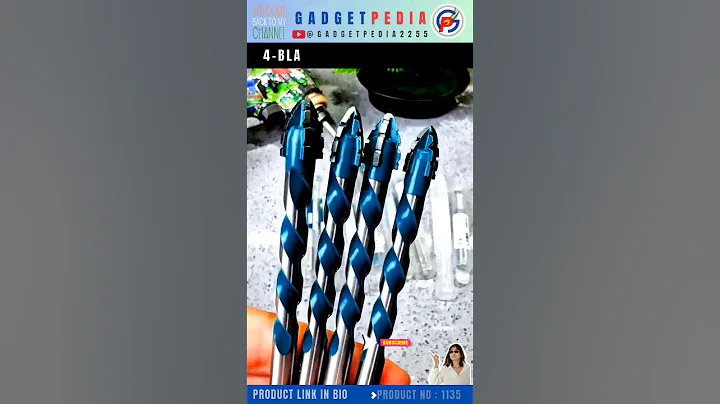 "Next-Gen Drilling! 🔥 4-Blade Eccentric Drill Bit in Action!" #shorts #shortsfeed #diy #tools