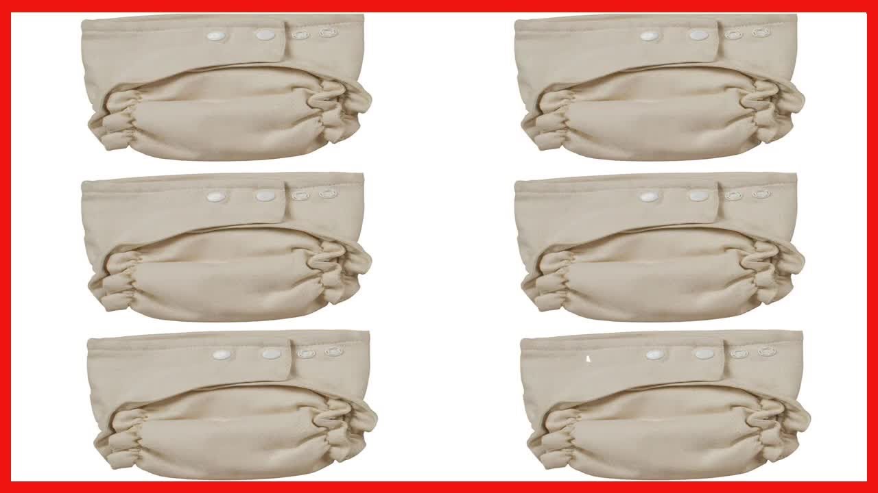 Great product -  Osocozy Two Sized Fitted Cloth Diaper - 6 Pack - Soft, Durable and Absorbent 100% C