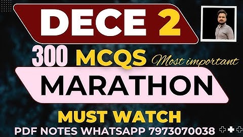 DECE 2 MCQS MARATHON CLASS || NEW PATTERN 2025-26|| BILINGUAL REVISION CLASS 