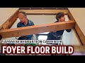 Japanese Veteran Carpenter Builds Over an Open Foyer in Just One Day!